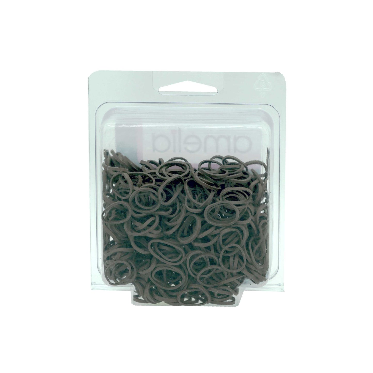 500, Brown, Standard Size, Rubber Bands for Pony Tails and Braids - 12 Retail Packs