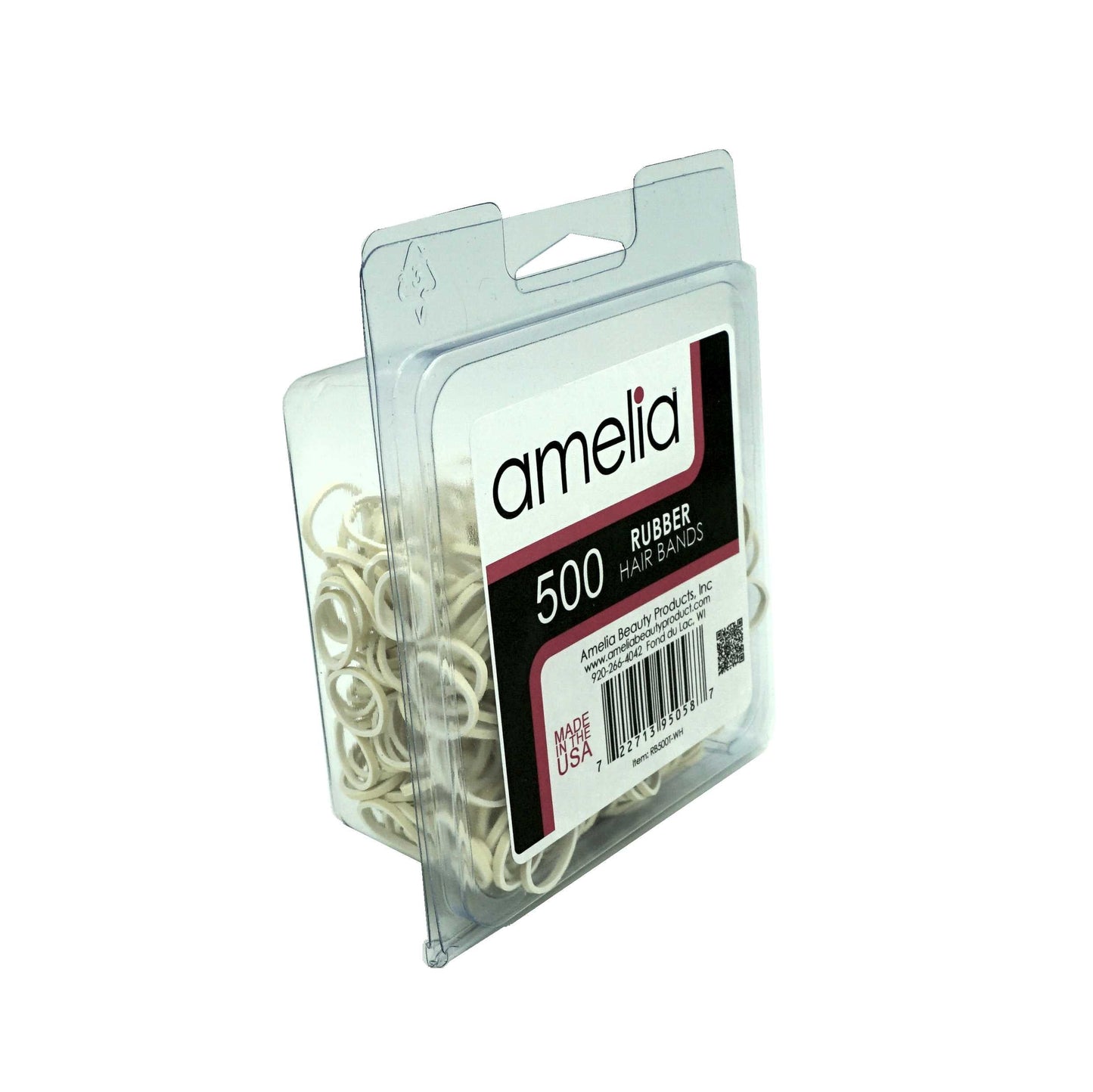 500, Creme, Standard Size, Rubber Bands for Pony Tails and Braids - 12 Retail Packs