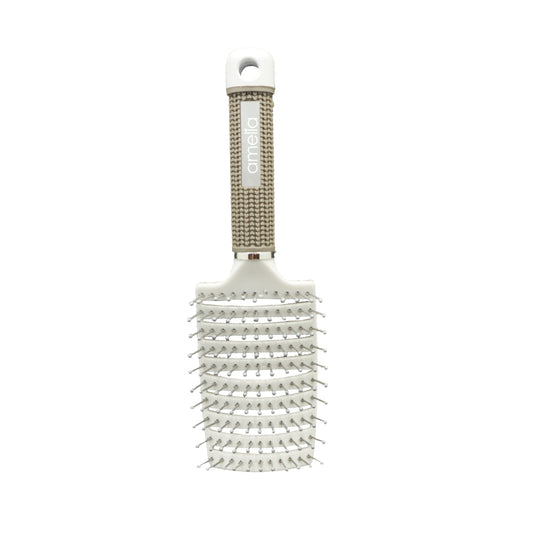 9.5in Vented Brush - Nylon Bristles, White - 12 Retail Packs